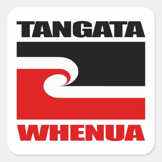 Tangata Whenua Vierkante Sticker (Voorkant)