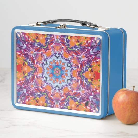 Tanger Kaleidoscope Lunchbox métallique (En situation)