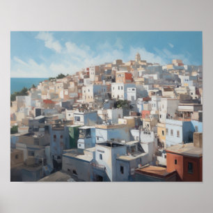 Tanger Maroc Peinture Art Imprimer Poster
