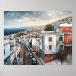Tanger Maroc Peinture Art Imprimer Poster