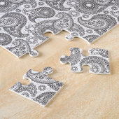 Tangerine Black Paisley Legpuzzel (Zijkant)