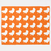 Tangerine Brown Audacious Africa Fleece Deken (Voorkant (Horizontaal))