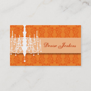 Tangerine Chandelier Biz Card Visitekaartje