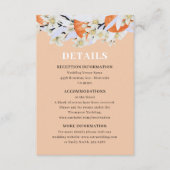 Tangerine Citrus Blooming Branches met grote Flora Informatiekaartje (Voorkant)