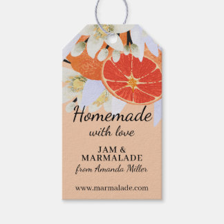Tangerine Citrus Homemade Business Botanical Cadeaulabel