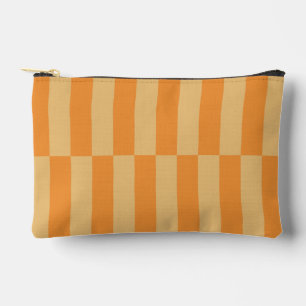 Tangerine en Wheatberry Gestreepte Patroon Ontwerp Etui