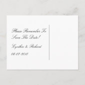 Tangerine framboos Sinaasappel Save the date Brief Aankondigingskaart (Achterkant)