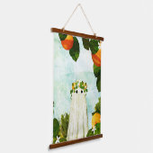 Tangerine Hangend Wandkleed (Gebogen)