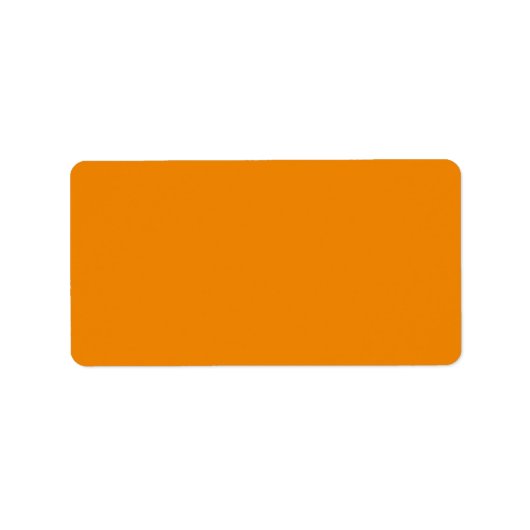 Tangerine hex code F28500 Etiket (Voorkant)