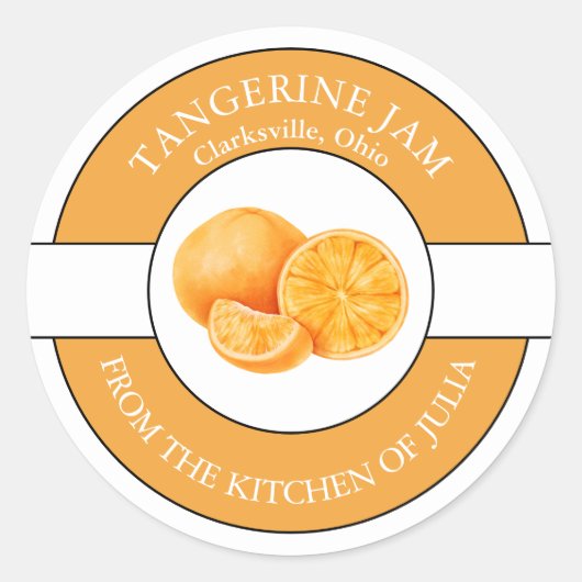 Tangerine Jam Label (Voorkant)