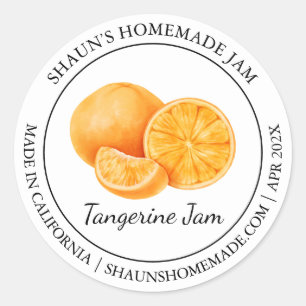 Tangerine Jam Modern etiket