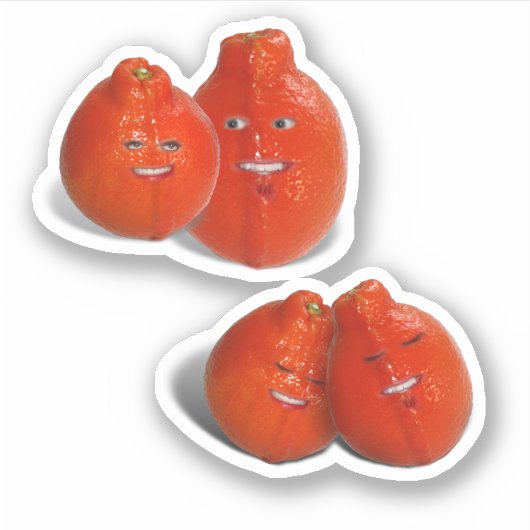 Tangerine Love Sticker (Voorkant)
