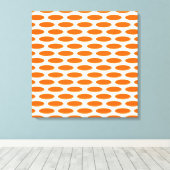 Tangerine Modern Oval in Emporiomoffa Canvas Afdruk (Insitu (Houten vloer))