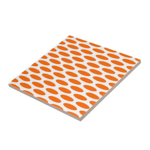 Tangerine Modern Oval in Emporiomoffa Tegeltje