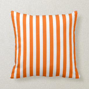 Tangerine Moderne Stripes Kussen