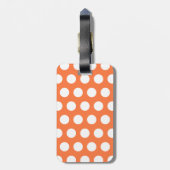 Tangerine monogram Bagagelabel (Achterkant verticaal)
