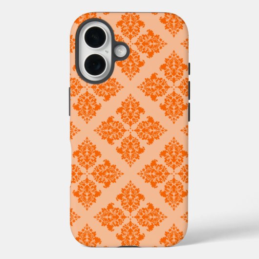 Tangerine Moroccan Damask Case-Mate iPhone Case (Achterkant)