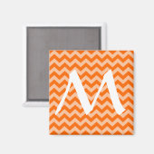Tangerine Moroccan Moods Chevrons Magneet (Voorkant / Achterkant)