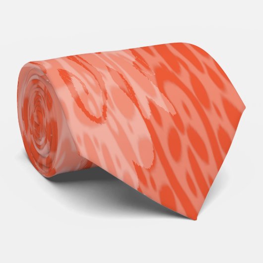Tangerine Orange Funky Fun Cravate (Roulé)