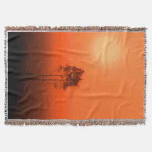 Tangerine Oranje Pumpkin Sunrise Afghan Deken