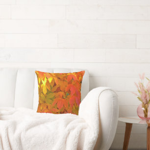 "TANGERINE ORANJE, ZONNIG GEEL & LIME GROENE BLADE KUSSEN