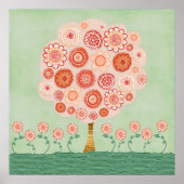 Tangerine Paysage Médias mixtes Poster Imprimer Ar (Devant)