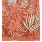 Tangerine rideau de douche orange (Devant)