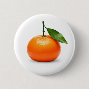 Tangerine Ronde Button 5,7 Cm