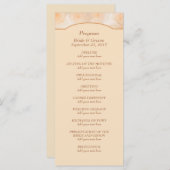 Tangerine Rozen gepersonaliseerd huwelijksprogramm Programma (Voorkant / Achterkant)