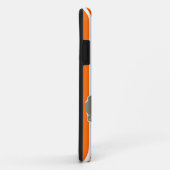 Tangerine Safari Stripe met luipaard Case-Mate iPhone Case (Achterkant/rechts)