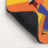 Tangerine Samurai Mousepad Muismat (Hoek)