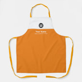 Tangerine Sinaasappel Medewerker Logo, Naam, Bedri Schort (Voorkant)