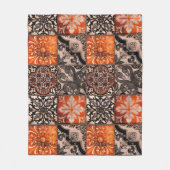 Tangerine Tegel Fleece Deken (Voorkant)