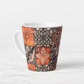Tangerine Tegel Latte Mok (Linkerhoek)