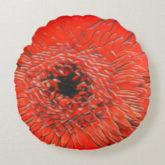 Tangerine Twist Rond Kussen