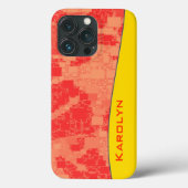 Tangerine Zeal Tiled Artwork Case-Mate iPhone Case (Achterkant)