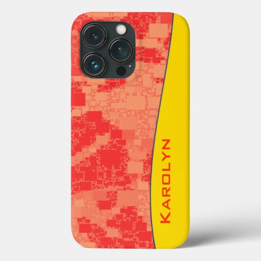 Tangerine Zeal Tiled Artwork Case-Mate iPhone Case (Achterkant)