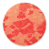 Tangerine Zeal Tiled Artwork Keramische Knop (Voorkant)