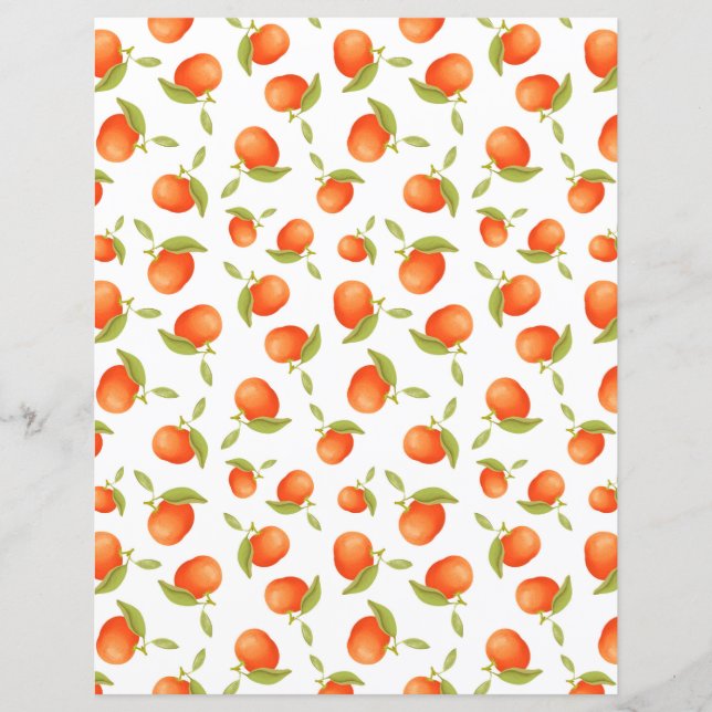 Tangerines Scrapbook Journal (Voorkant)