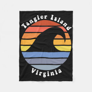 Tangier Island Virginia Va Beach Vakantie Souvenir Fleece Deken