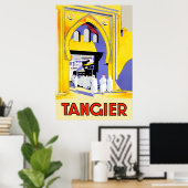 Tangier, Marokkaanse reisposter Poster (Thuiskantoor)