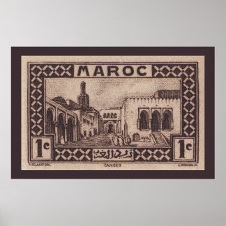 Tangier, Marokko - Poster