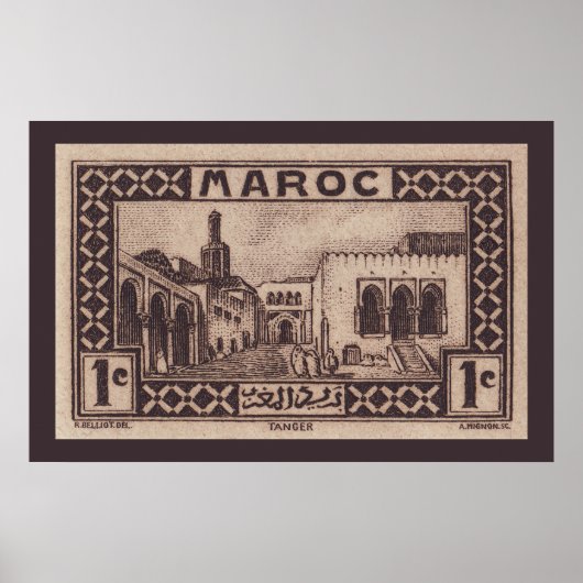 Tangier, Marokko - Poster (Voorkant)