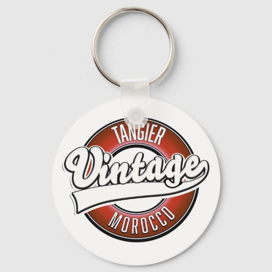 Tangier Marokko vintage logo Sleutelhanger (Voorkant)