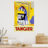 Tangier, Morocco travel poster (Cuisine)