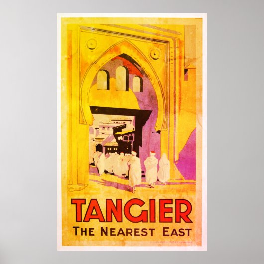 Tangier Reis Poster (Voorkant)