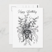 Tangle Blume gezeichnet -  Briefkaart (Voorkant / Achterkant)