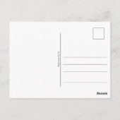 Tangle Blume gezeichnet -  Briefkaart (Achterkant)