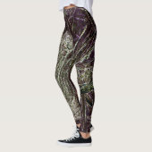 Tangled Branches Abstract 101  Green Leggings (Links)