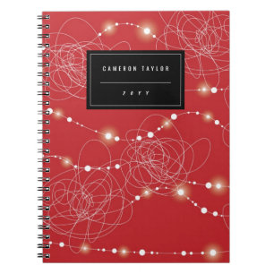 Tangled Bright Fairy Lights Glow Holiday Notebook Notitieboek